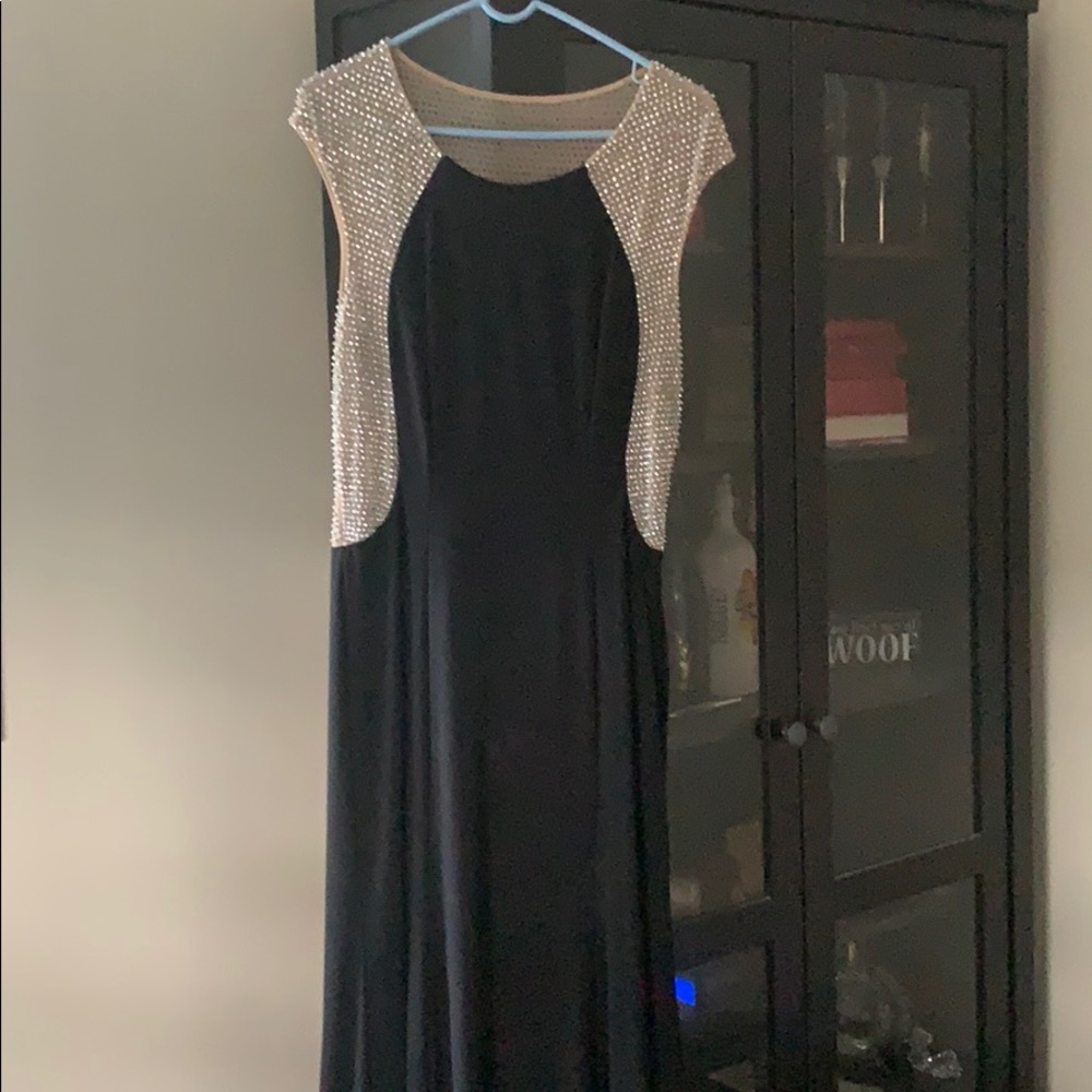 Illusion top Mermaid black Dress